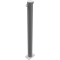 Barrier posts | Steel tube  76 x 2,6 mm | stationary, to be fixed by plugs | hot-dip galvanized | with 2 eyelets